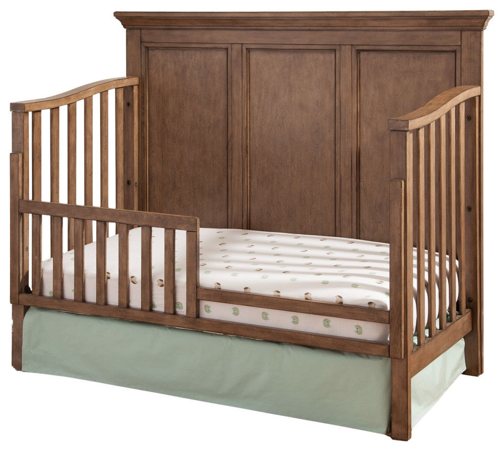Hanley 56"W Wood Convertible Crib, Cashew