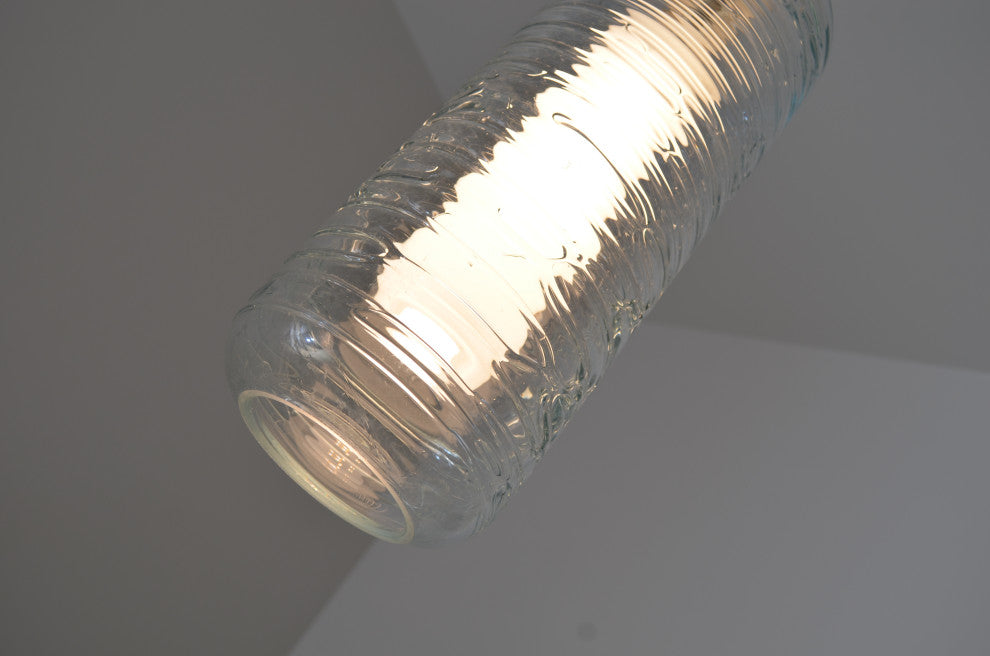 Hermosa 6" LED Pendant, Satin Nickel Metal, Clear/White Shade, 3000k, 120V