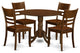 5 Pc With 2 Drop Leaves And 4 Wood Kitchen Chairs In Espresso