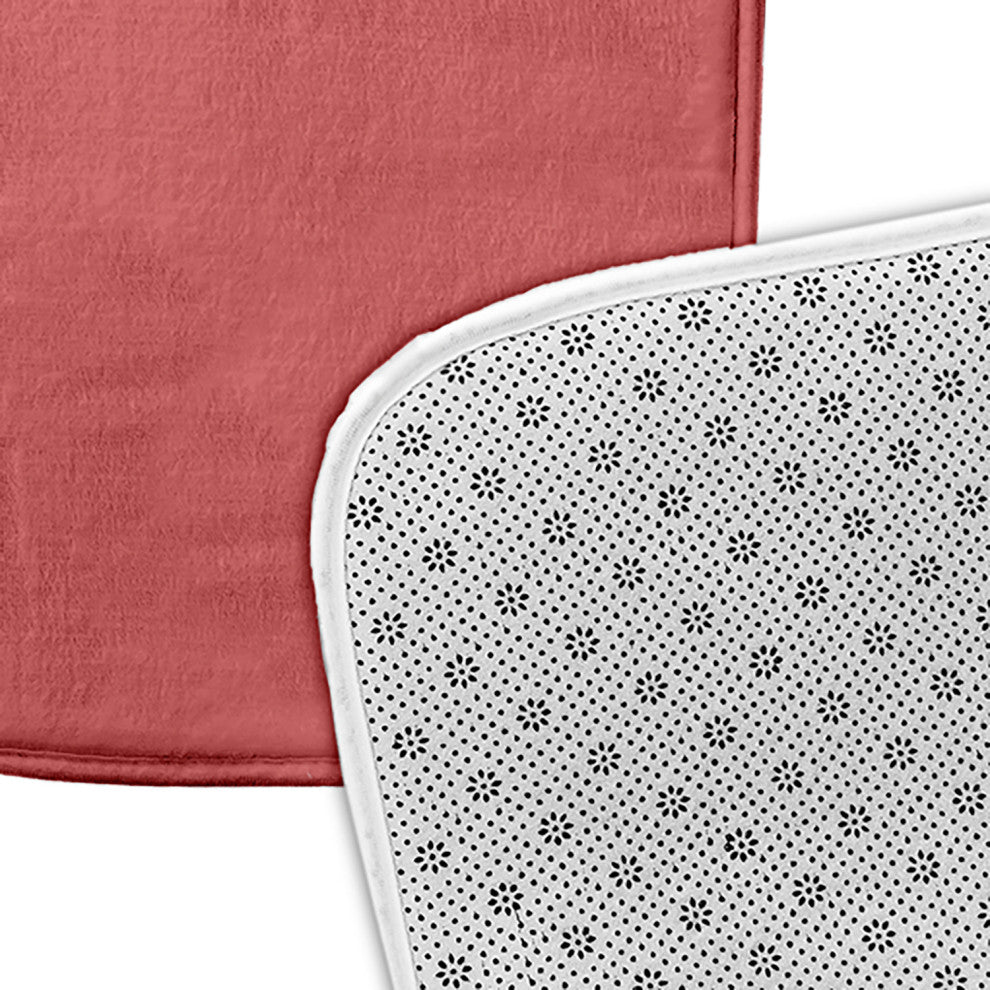 24" x 17" XOXO Bathmat, Coral