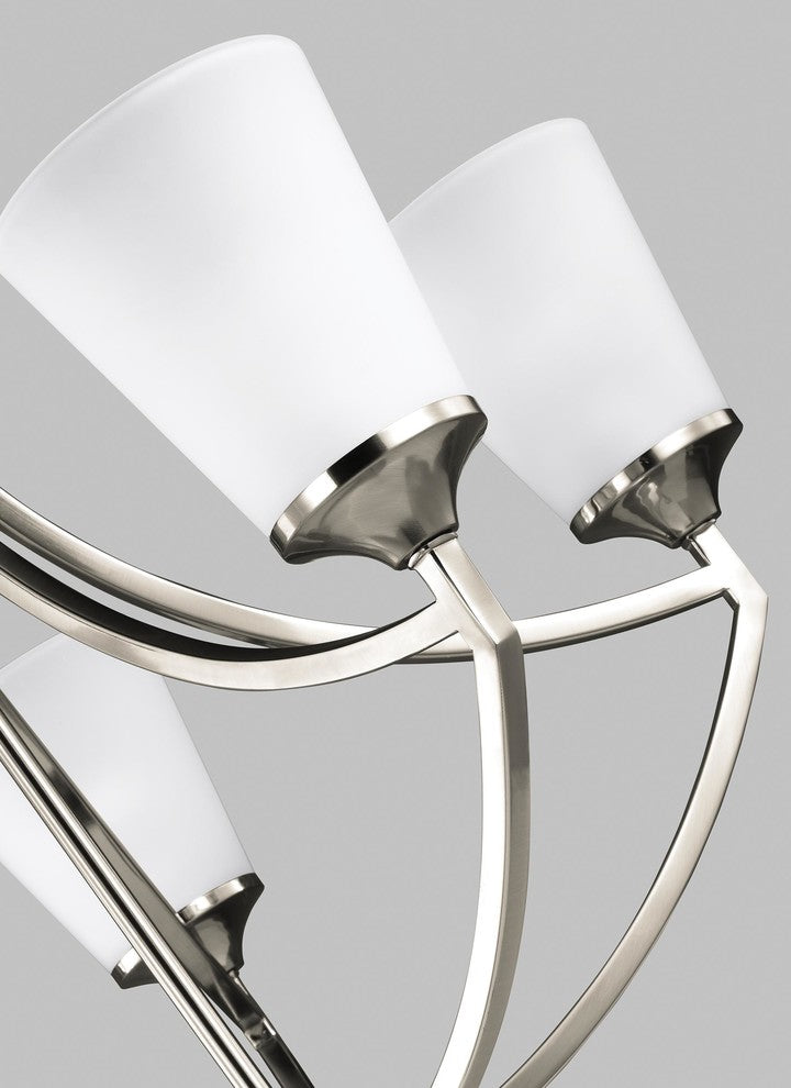 Generation Lighting Lighting 5-Light Chandelier, Brushed Nickel