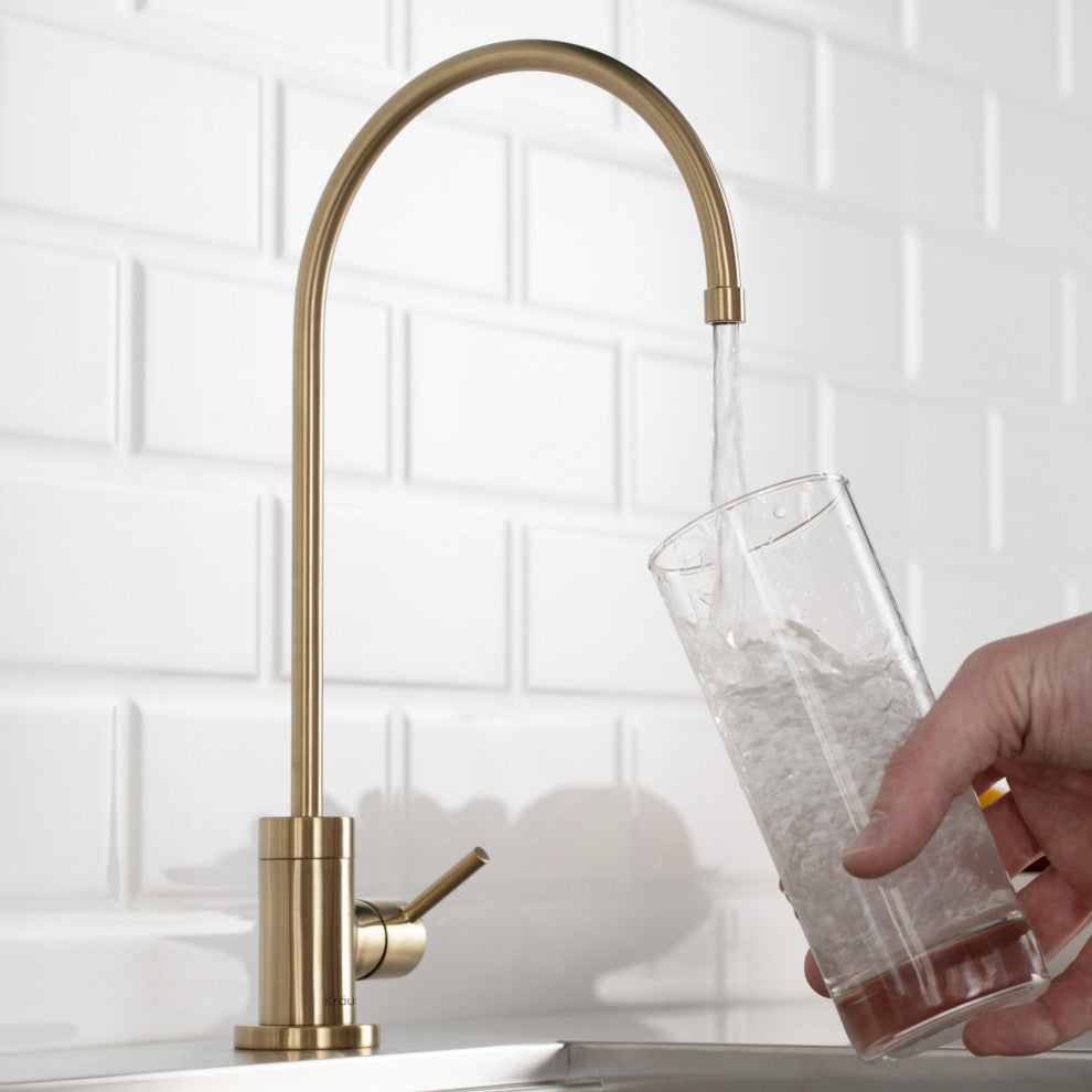Purita Drinking Water Dispenser Beverage Kitchen Faucet, BG Brushed Gold