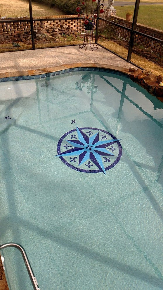 Compass 4 Ceramic Swimming Pool Mosaic 36