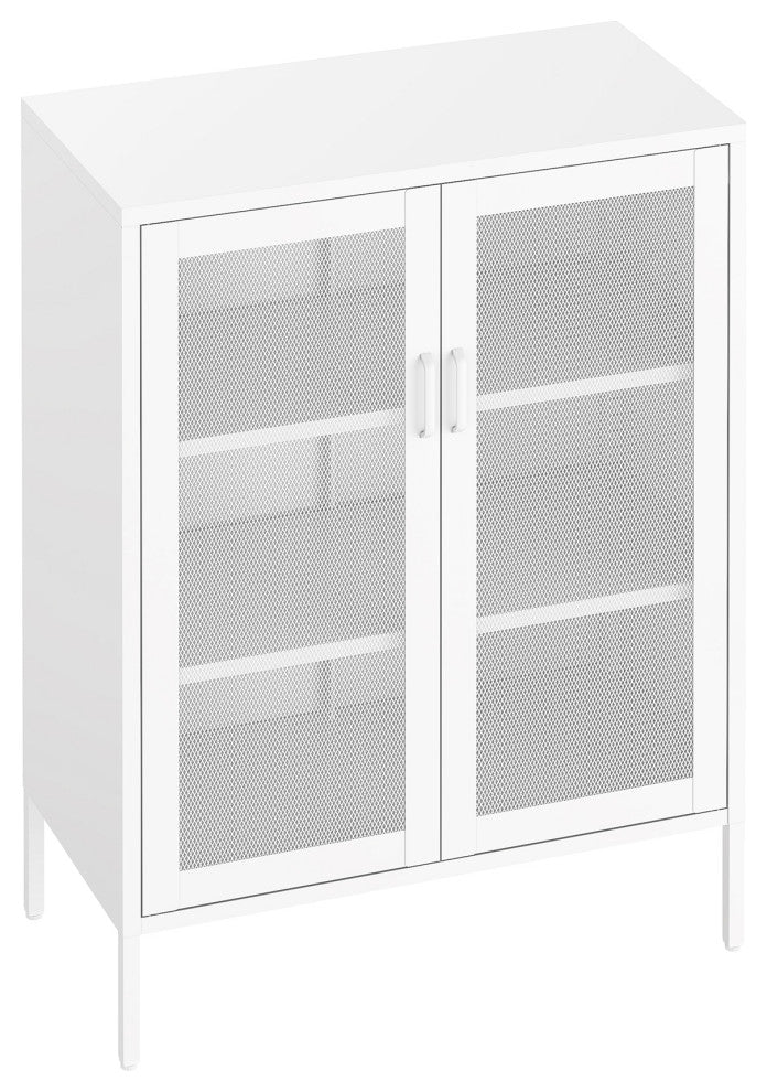 Alternate white-background full front view with mesh doors.