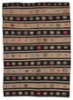 Rug N Carpet - Handmade Anatolian 6' 0'' x 8' 6'' Vintage Goat Hair Kilim Rug