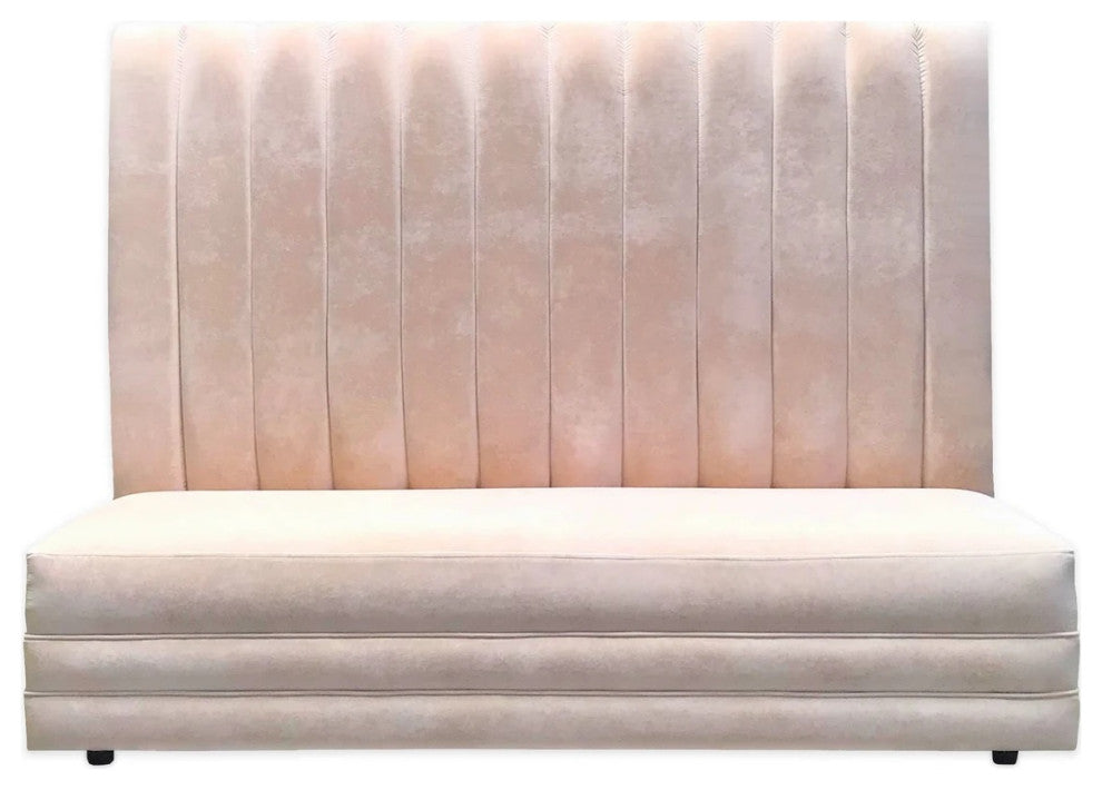 Custom Height Banquette Bench, Tall Tufted Dining Bench, High Back Bench, 38"