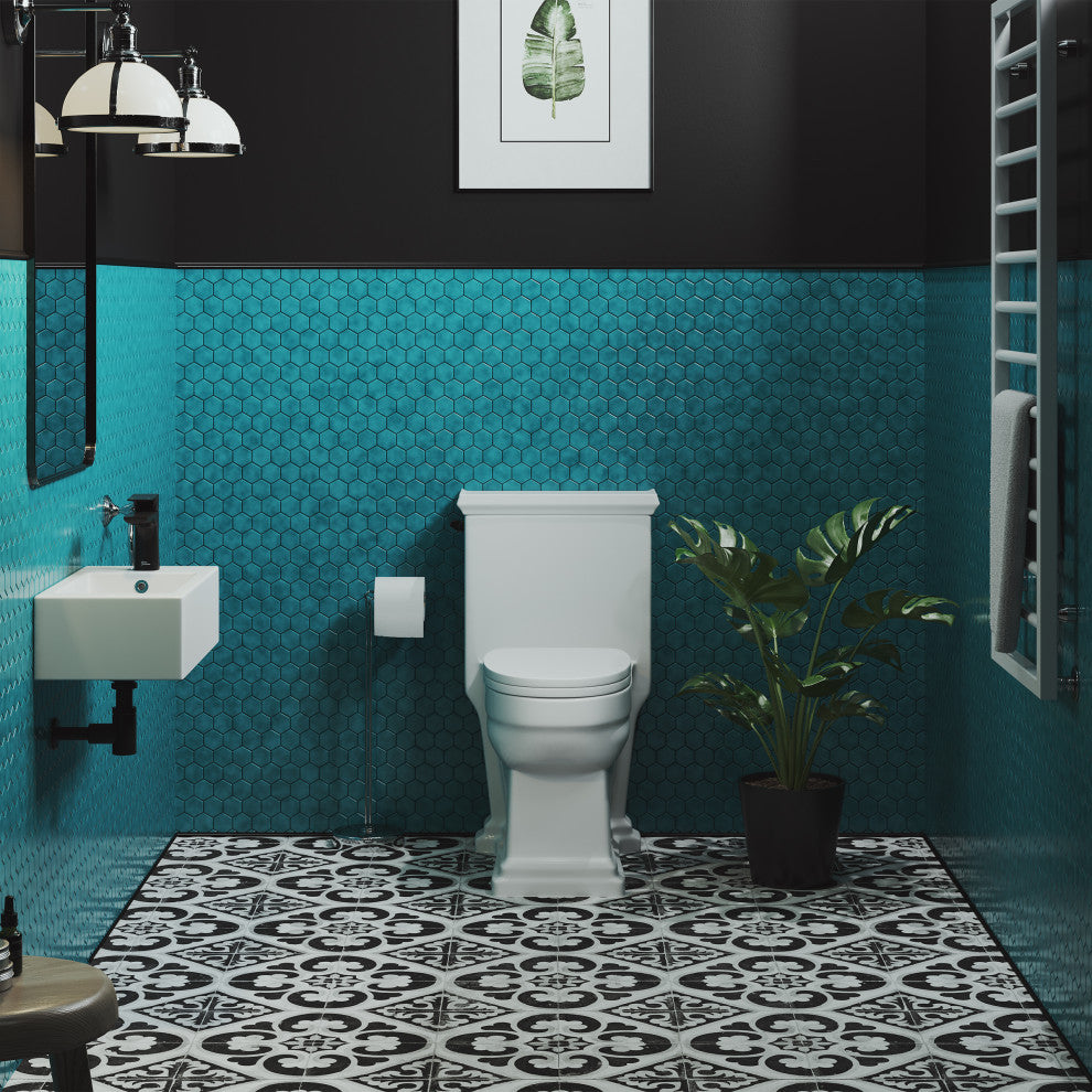 Voltaire 19.5"x10" Ceramic Wall Hung Sink With Faucet Mount, Right Side