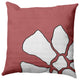 Petal Lines Decorative Throw Pillow, Coral, 26x26"