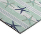 Indoor/Outdoor Seabreeze SZ12 Mist Machine Washable 2'3" x 7'6" Runner Rug