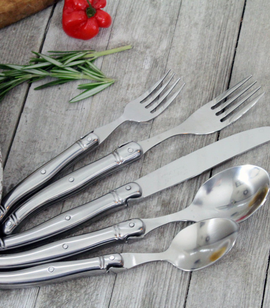 Laguiole 20-Piece Stainless Steel Flatware Set, Service for 4 By French Home