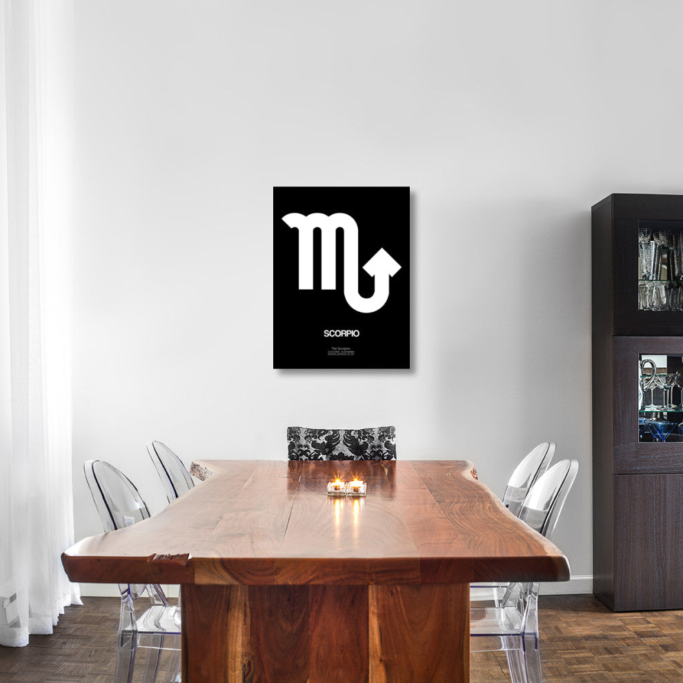 "Scorpio Zodiac Sign White" Fine Art Print