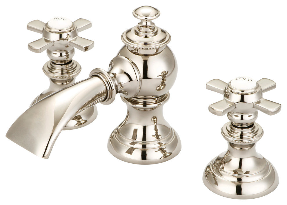 Water Creation Modern Classic Widespread Lavatory Faucet With Pop-Up Drain