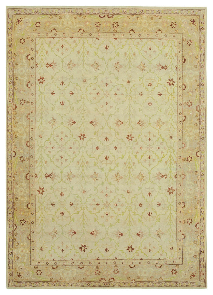 Rug N Carpet - Hand-Knotted Oriental 7' 8" x 10' 10" Unique Oushak Area Rug