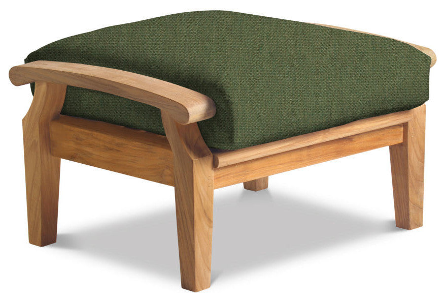 Cayman Deep Seating Ottoman, Canvas Fern