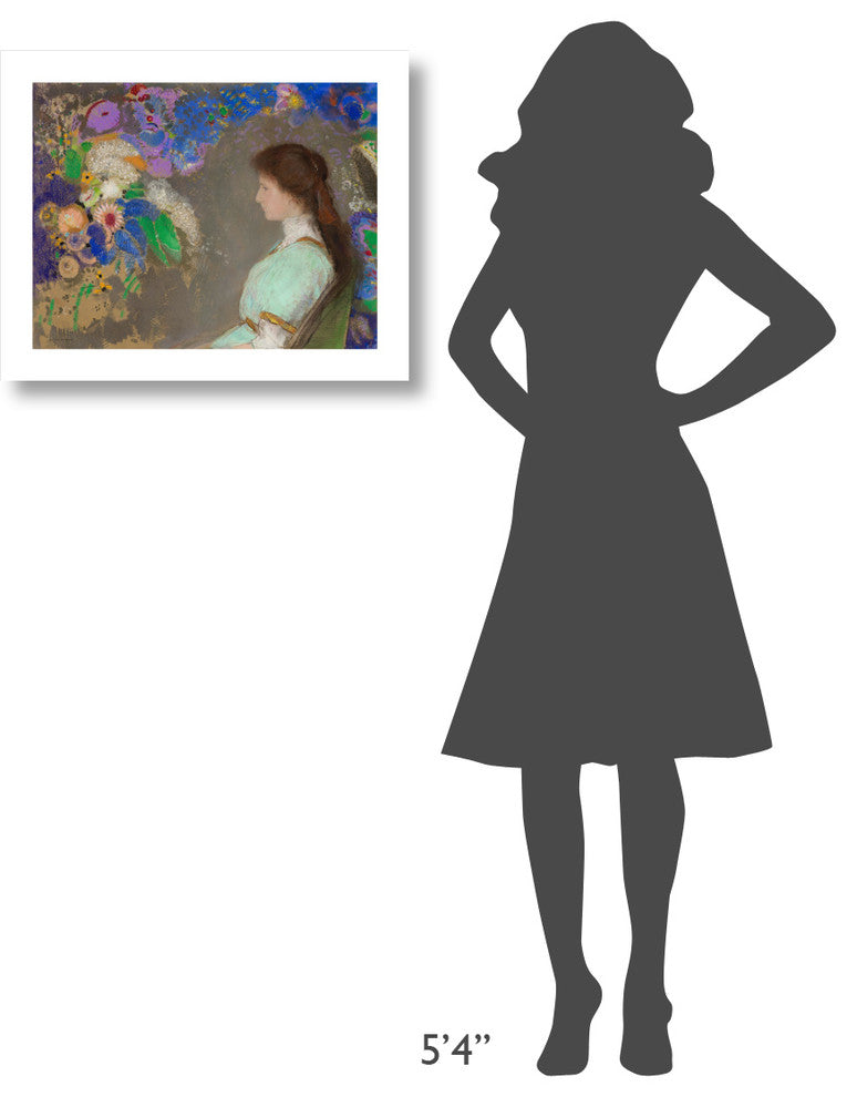 "Violette Heymann, 1910" Digital Paper Print by Odilon Redon, 24"x19"