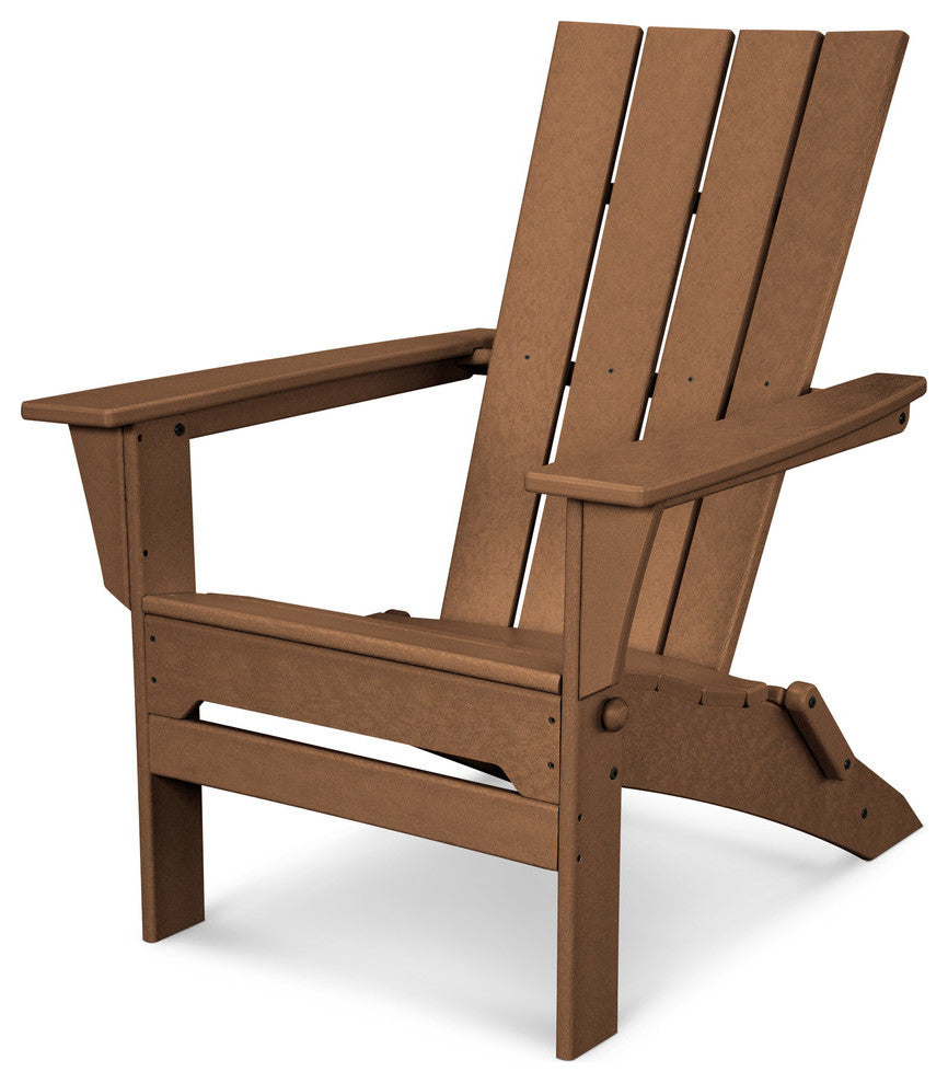 Polywood Quattro Folding Adirondack, Teak