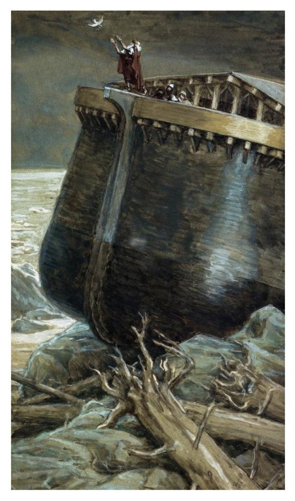 "The Dove Returns to Noah" Digital Paper Print by James Tissot, 23"x38"