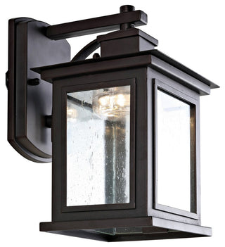 Safavieh Gorgen Outdoor Wall Lantern Oil Rubbed Bronze, Black