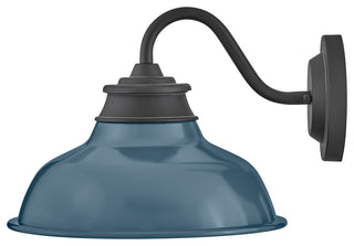 Hinkley Wallace Small Gooseneck Barn Light, Museum Black
