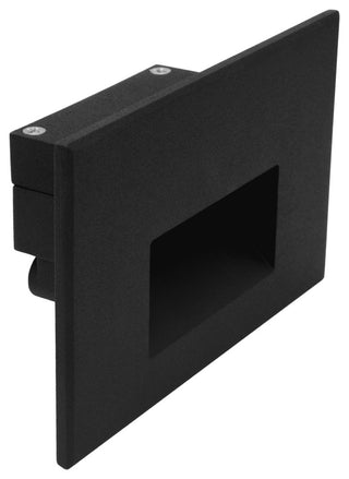 STW Series Horizontal Wet Location LED Step Light, Black
