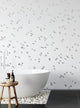 Soaring Birds Peel and Stick Vinyl Mural, Grey, 24"x108", Single