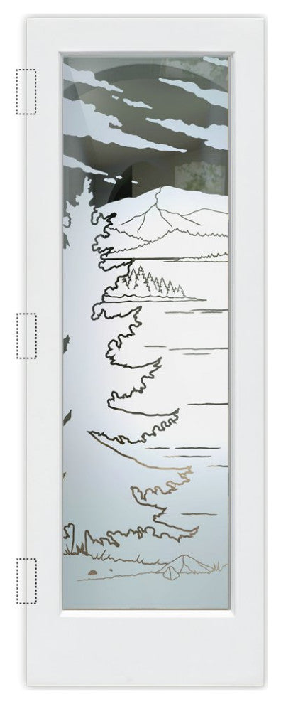Interior Prehung Door or Interior Slab Door - Lake Arrowhead - Primed - 24"...