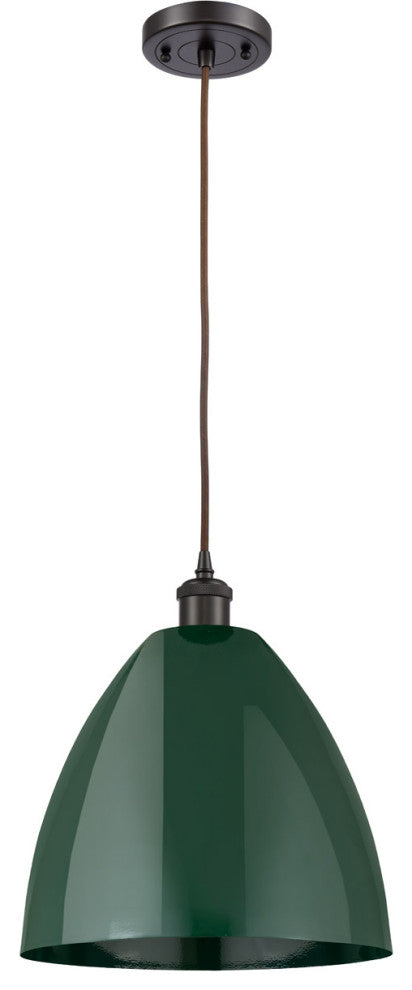 Innovations 516-1P-OB-MBD-12-GR-LED 1-Light Mini Pendant, Oil Rubbed Bronze