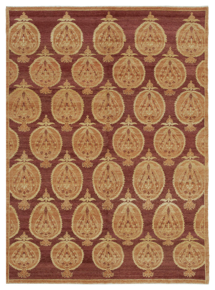 Rug N Carpet - Handwoven Oriental 5' 10" x 8' 0" Wool Oushak Area Rug