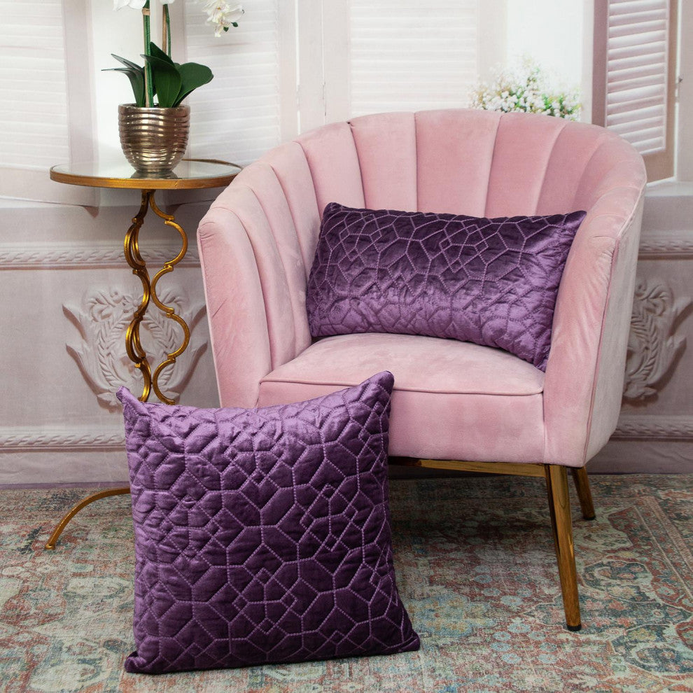 Parkland Collection Sora Purple Throw Pillow, Rectangle