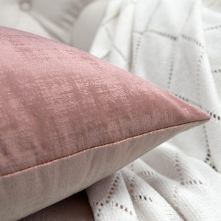 Serenta Textured Velvet Pillow Shell, Set of 4, Withered Rose