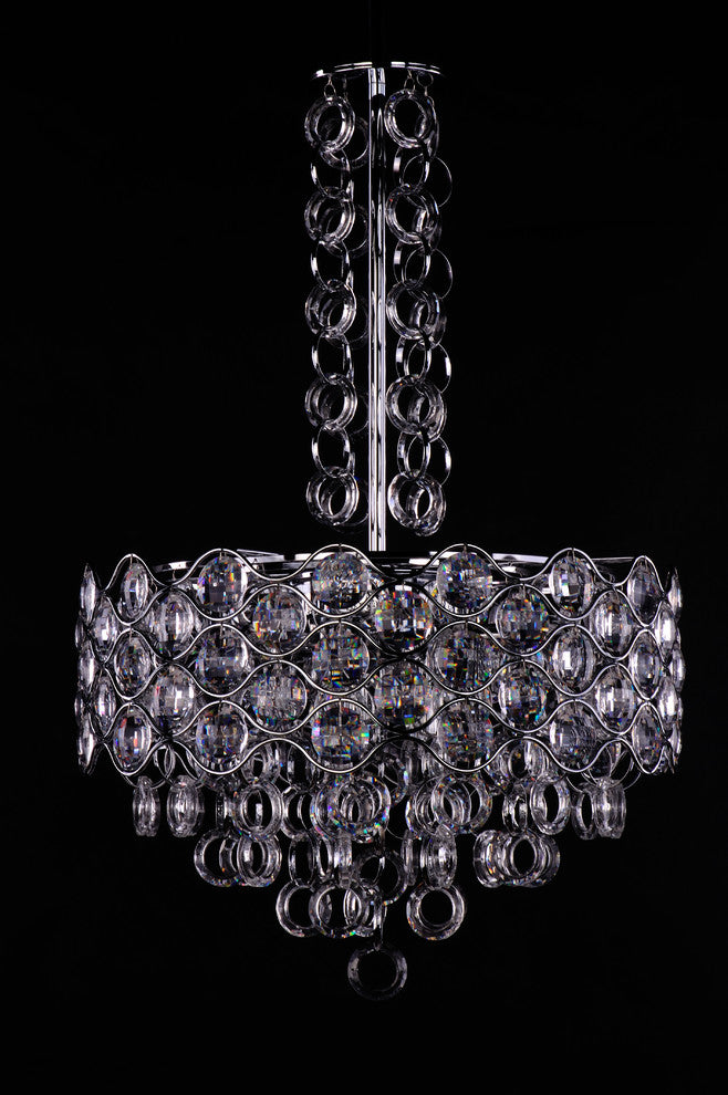 Cirque 8-Light Pendant, Polished Chrome