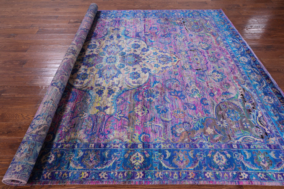 Handmade Persian Silk Rug7' 10" X 10' 0" Q6820