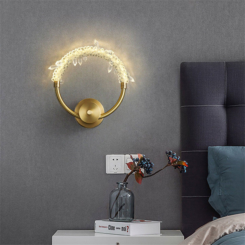 Mollerussa | Minimalist Luxury Crystal LED Wall Lamp