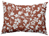 Evelyn Decorative Throw Pillow, Rust, 14"x20"