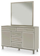 Urban Place Dresser With Mirror, Dove Gray