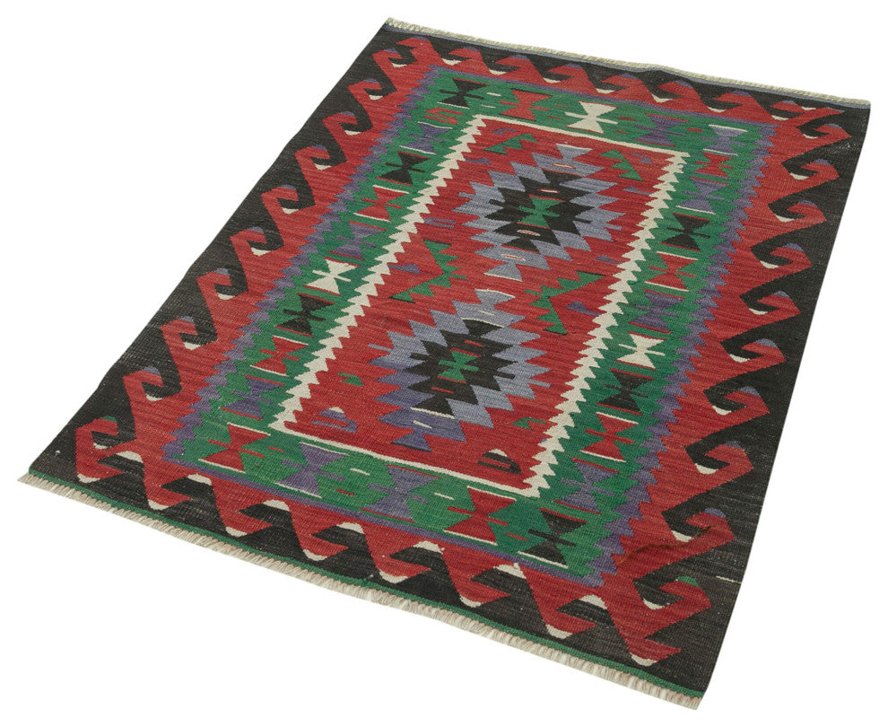 Rug N Carpet - Handmade Oriental 2' 11'' x 4' 0'' Contemporary Kilim Rug