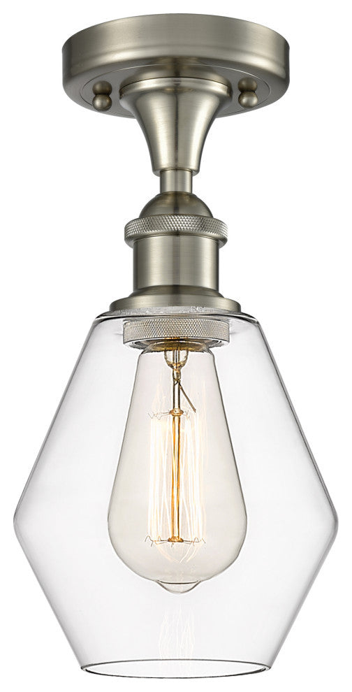 Innovations 516-1C-SN-G652-6-LED 1-Light Semi-Flush Mount, Brushed Satin Nickel