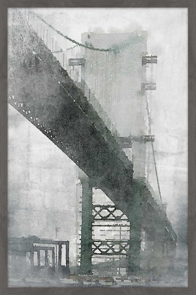 "Under the Bridge" Framed Painting Print, 24x36