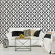 Aztec Tile Stencil - DIY Geometric Tile Stencils - Faux Cement Tiles, Small