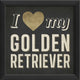 I Heart My Golden Retriever Print