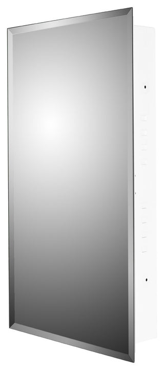 Euroline Medicine Cabinet, 18"x42", Beveled Edge, Flush Mounted
