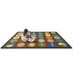 Kid Essentials Rug, Alpha-Dots, Earthtone, 5'4"x7'8"