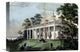 "Home of Washington" Stretched Canvas Giclee by Currier and Ives, 16"x11"