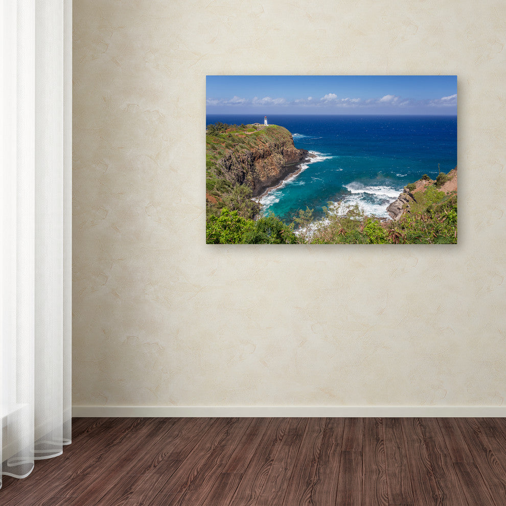 Pierre Leclerc 'Kilauea Lighthouse' Canvas Art, 32x22