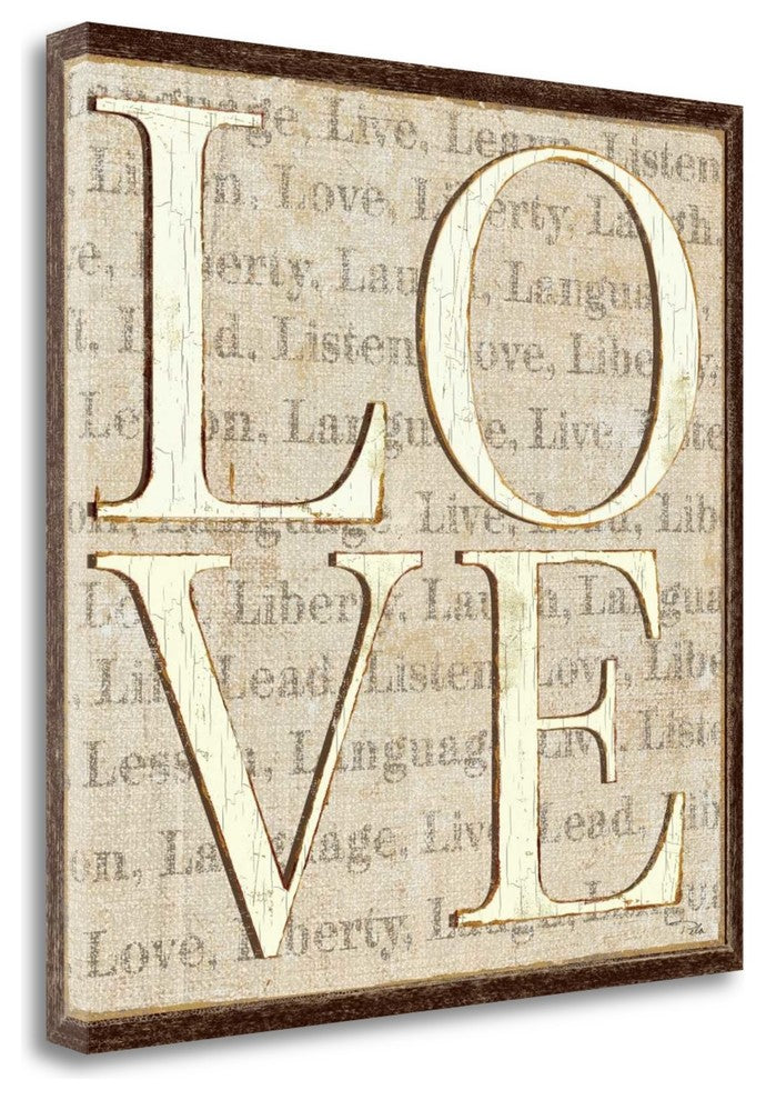 "L Is For Love" By Pela, Giclee Print on Gallery Wrap Canvas, Ready to Hang