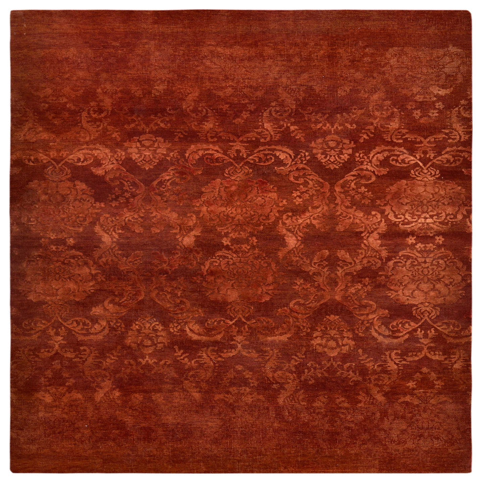 Ahgly Company Indoor Square Mid-Century Modern Area Rugs, 4' Square