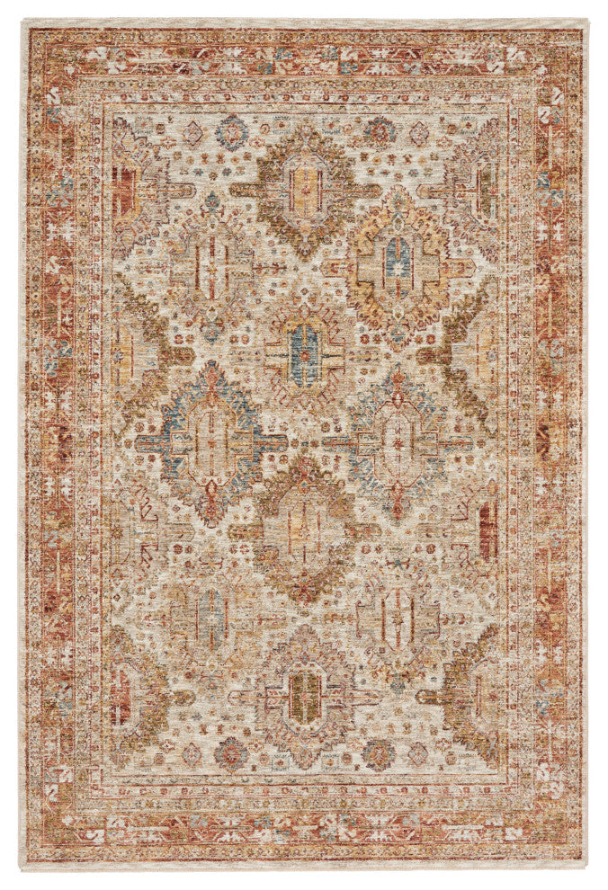 Nourison Home 5'3"x7'8" Petra Ivory Multicolor Area Rug