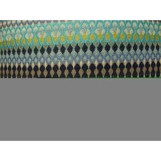 Plutus Alpenglow Turquoise Handmade Throw Pillow, (24" x 24")