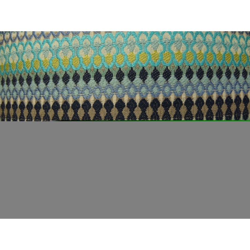 Plutus Alpenglow Turquoise Handmade Throw Pillow, (24" x 24")
