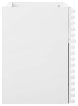 Modway Render 17" MDF Wood Wall-Mount Bathroom Vanity Cabinet in White